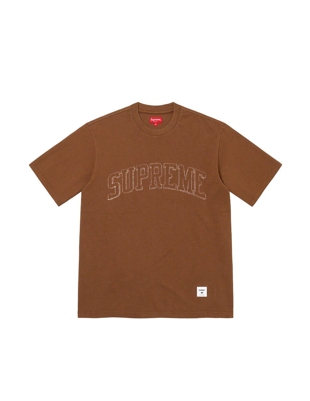 Supreme Sketch Embroidered S/S Top "Brown"