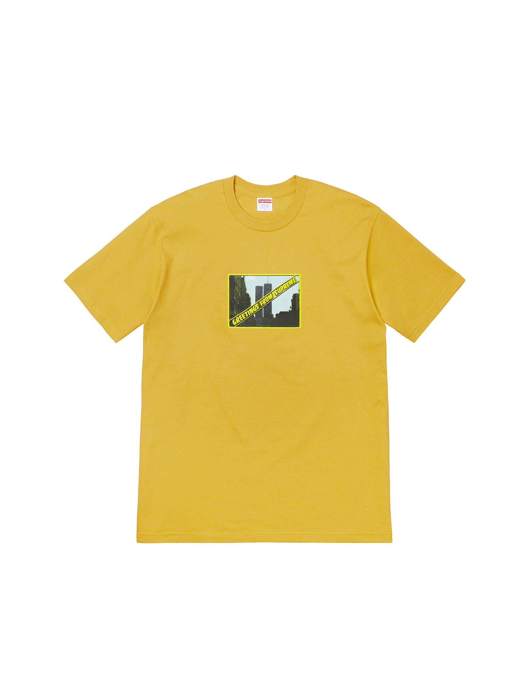 Supreme "Greetings From NY" Yellow Tee